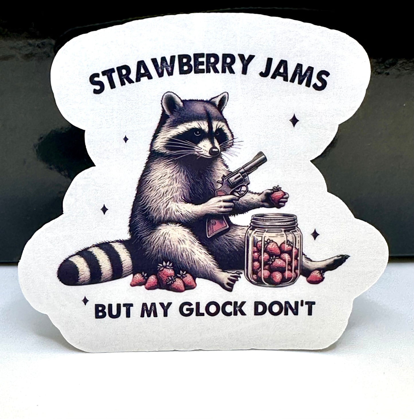Strawberry Jams But My Glock Don't Sticker