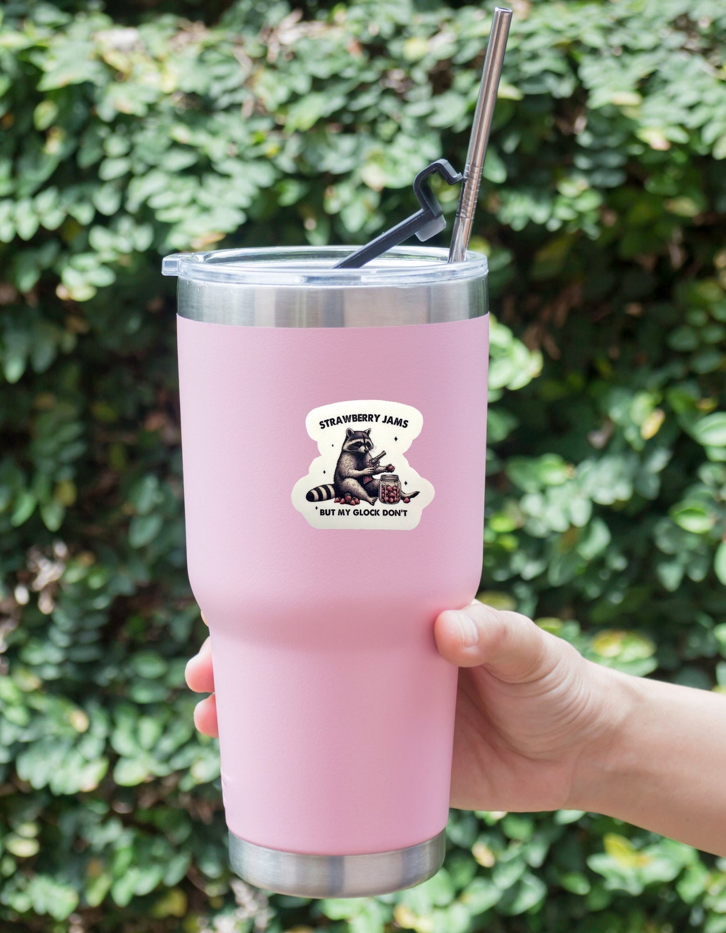 Strawberry Jams But My Glock Don't Sticker