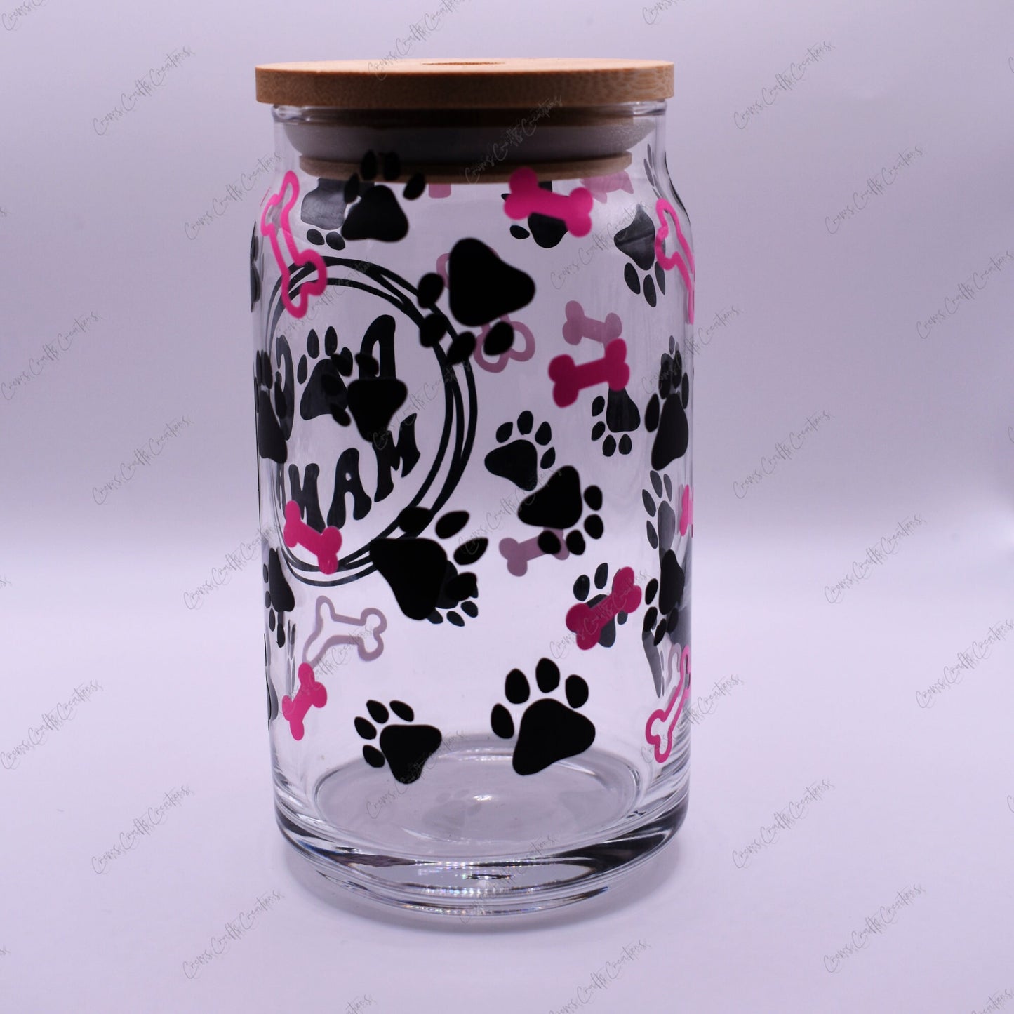 Dog Mama Glass Cup