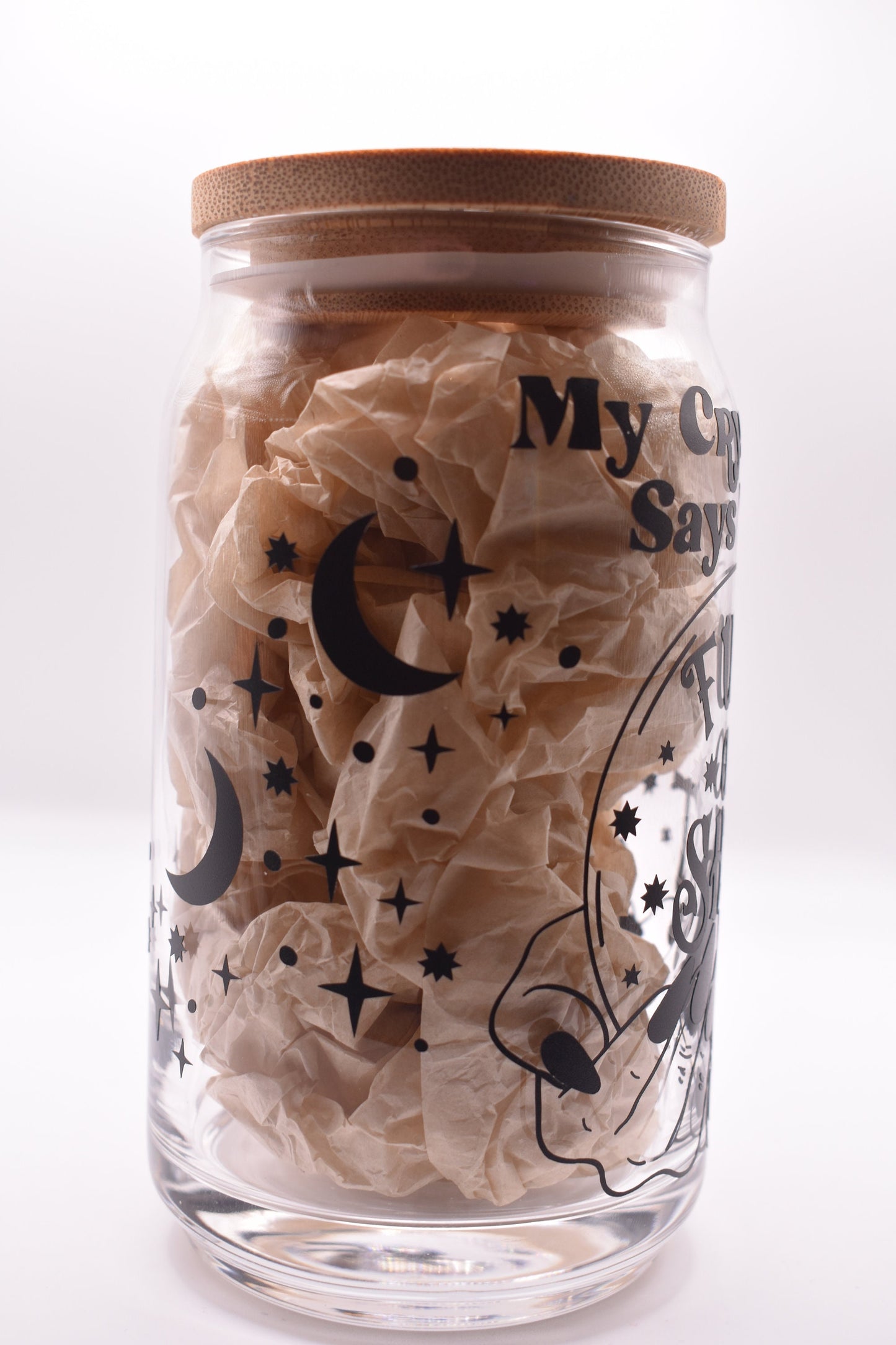 Crystal Ball Beer Can Glass Cup