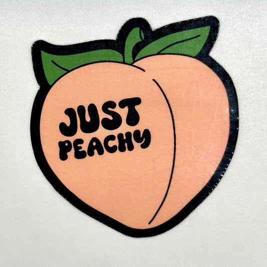Just Peachy Sticker