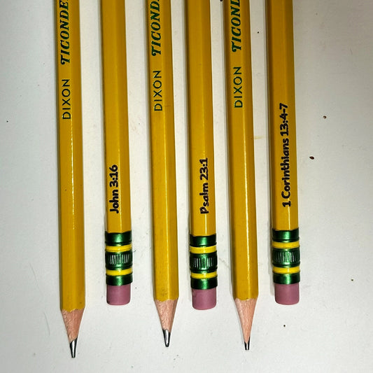 Bible Verse Engraved Pencils