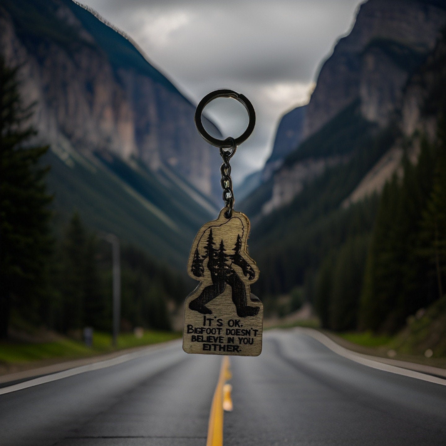 Bigfoot Keychain
