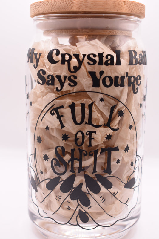 Crystal Ball Beer Can Glass Cup