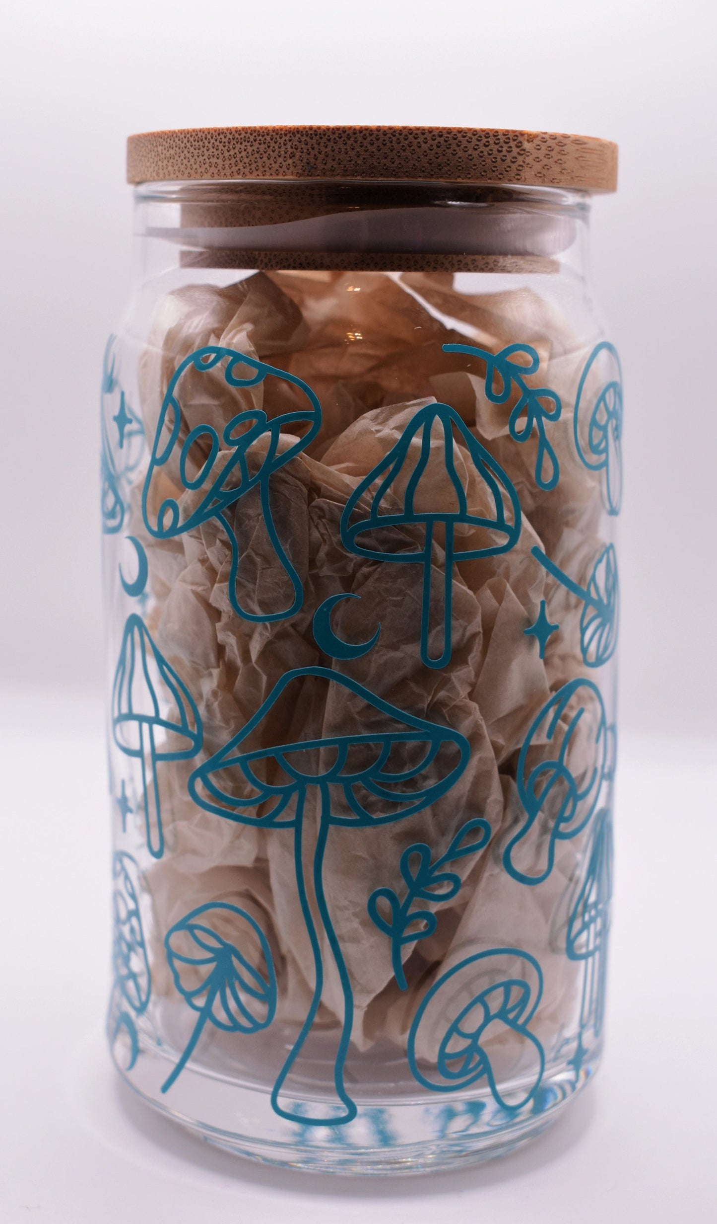 Mushroom Beer Can Glass Cup