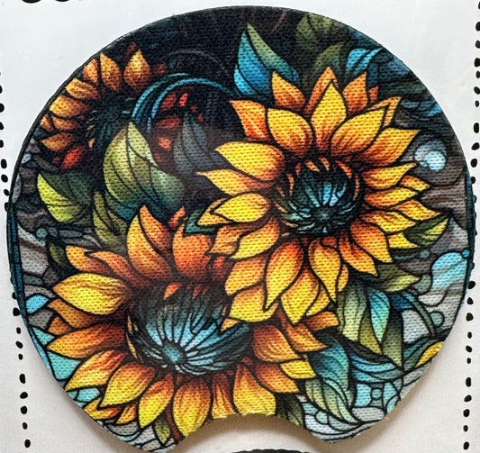 Sunflower Car Coaster
