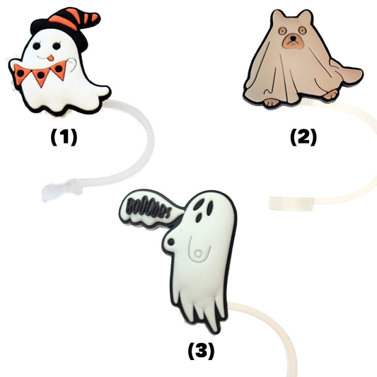 Festive Ghost Straw Cap