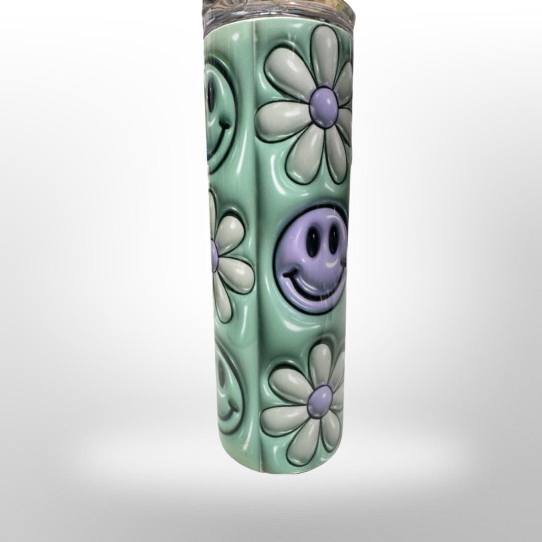 3d Smile Flower Tumbler