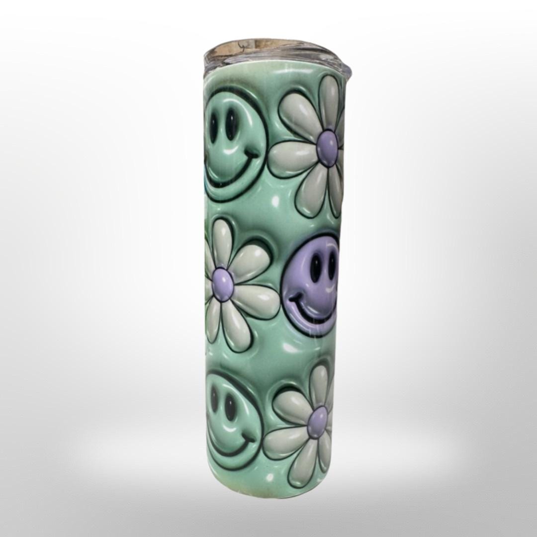 3d Smile Flower Tumbler
