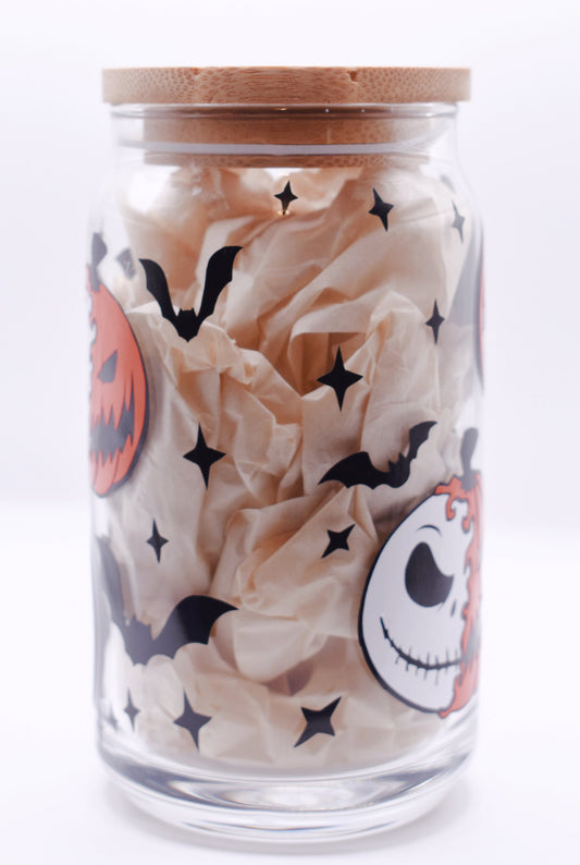 Pumpkin King Glass Cup