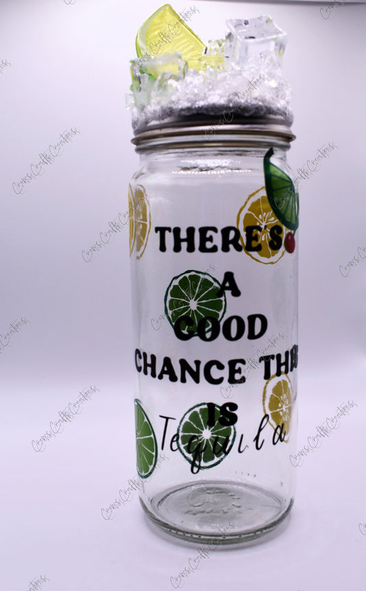 There's A Good Chance This Is Tequila Glass Cup