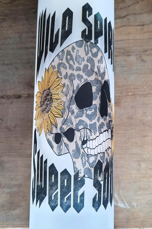 Wild Spirit Sweet Soul Frosted Glass Tumbler