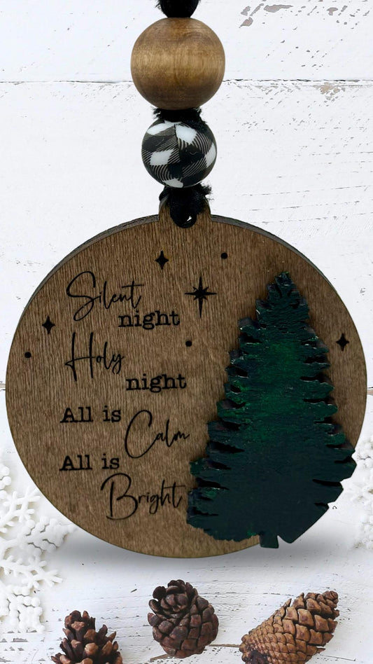 Silent Night Christmas Ornament