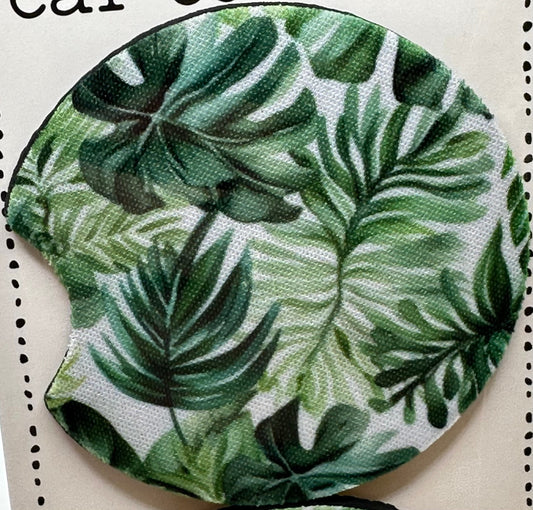 Jungle Leaves Car Coaster