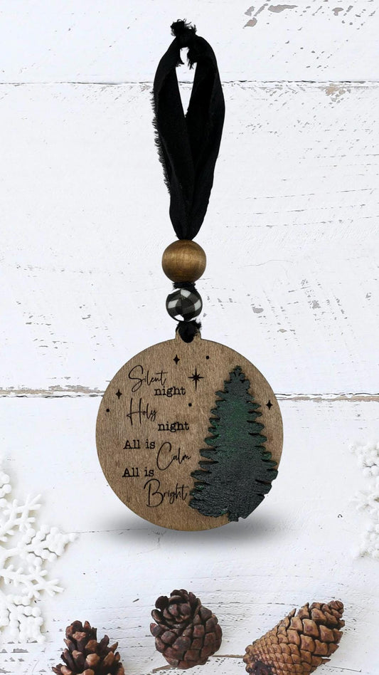 Silent Night Christmas Ornament