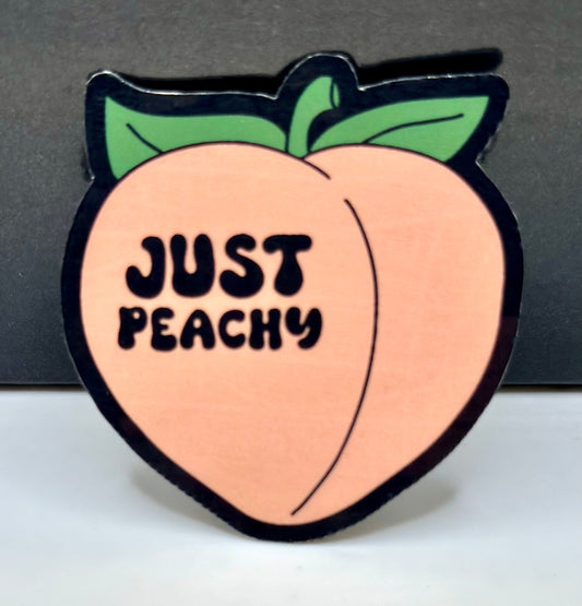Just Peachy Sticker