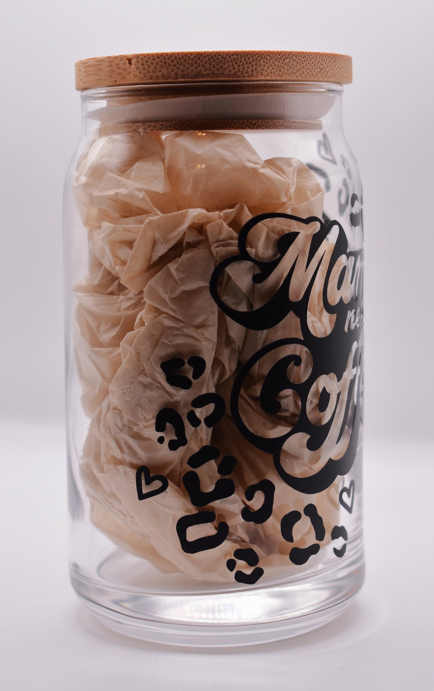 Mama Needs Coffee Beer Can Glass