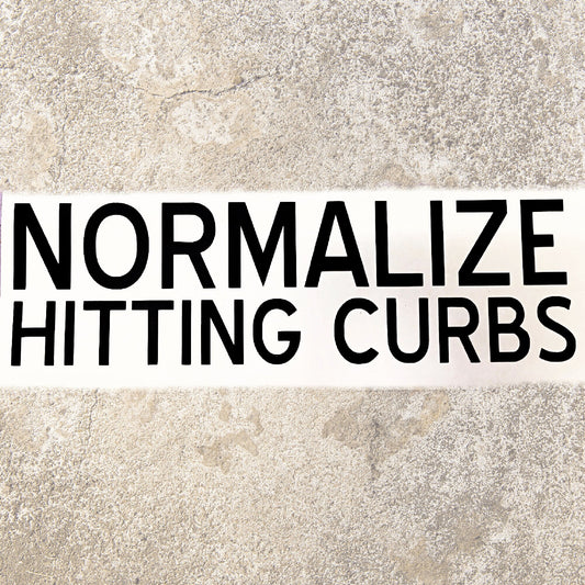Normalize Hitting Curbs Car Decals