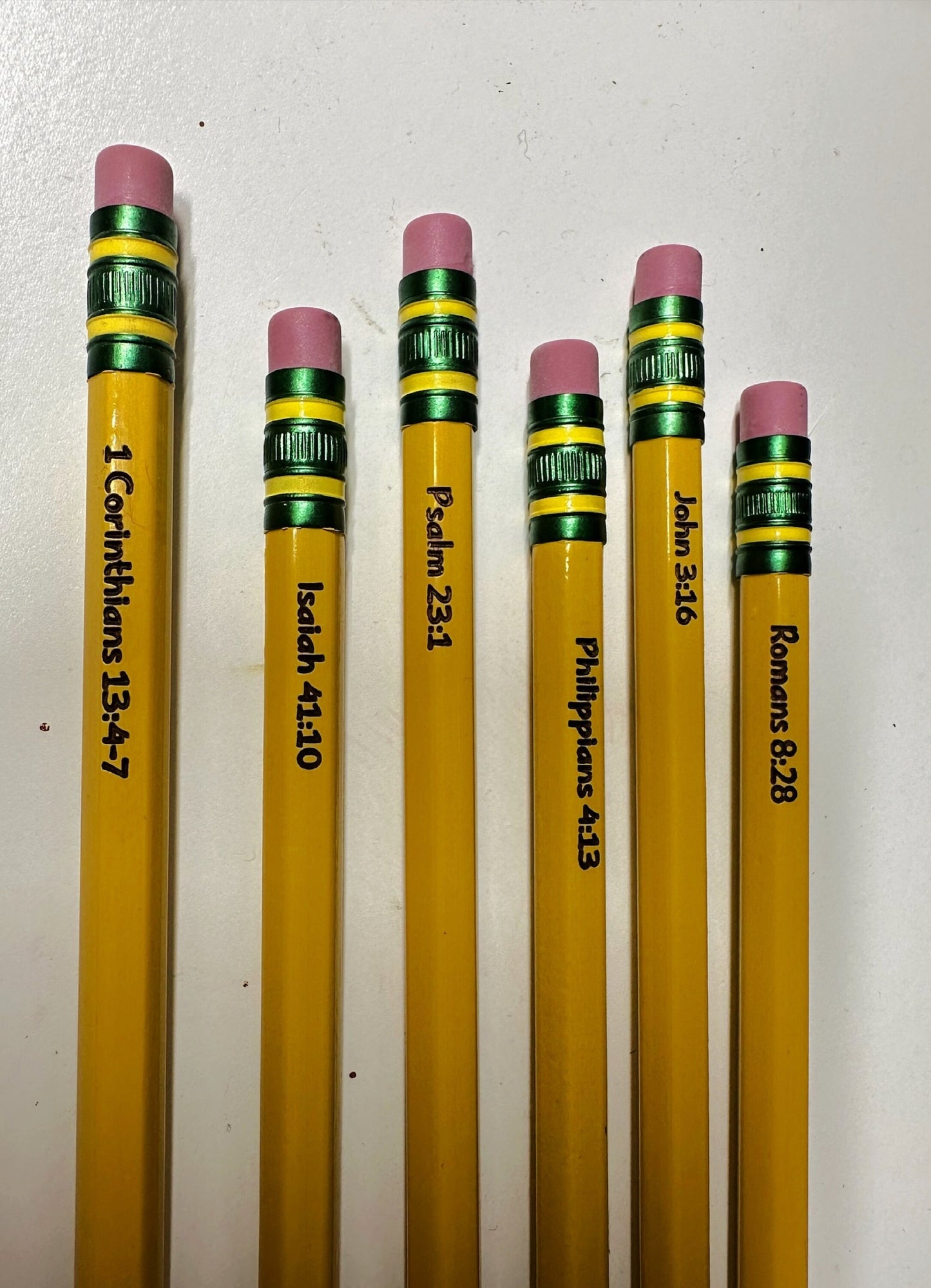 Bible Verse Engraved Pencils
