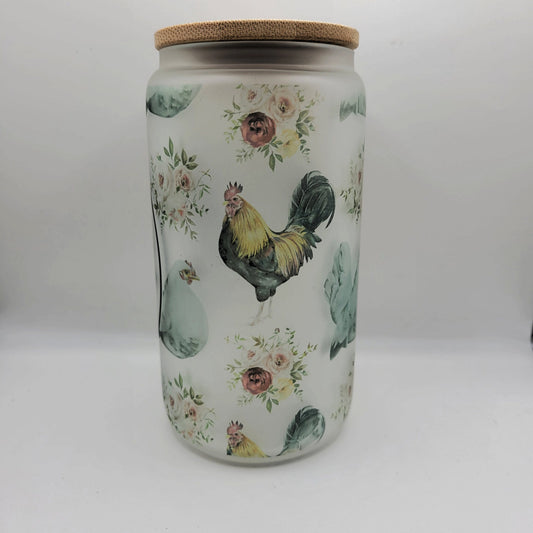 Rise and Shine Mother Cluckers Glass Cup