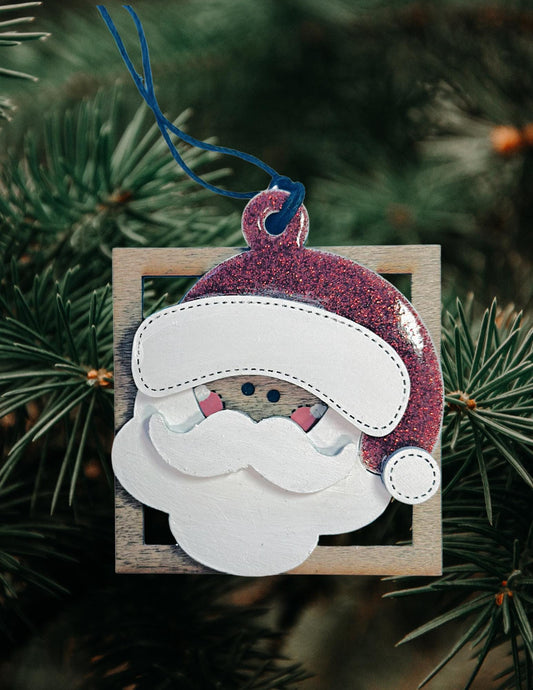 Santa Box Christmas Ornament
