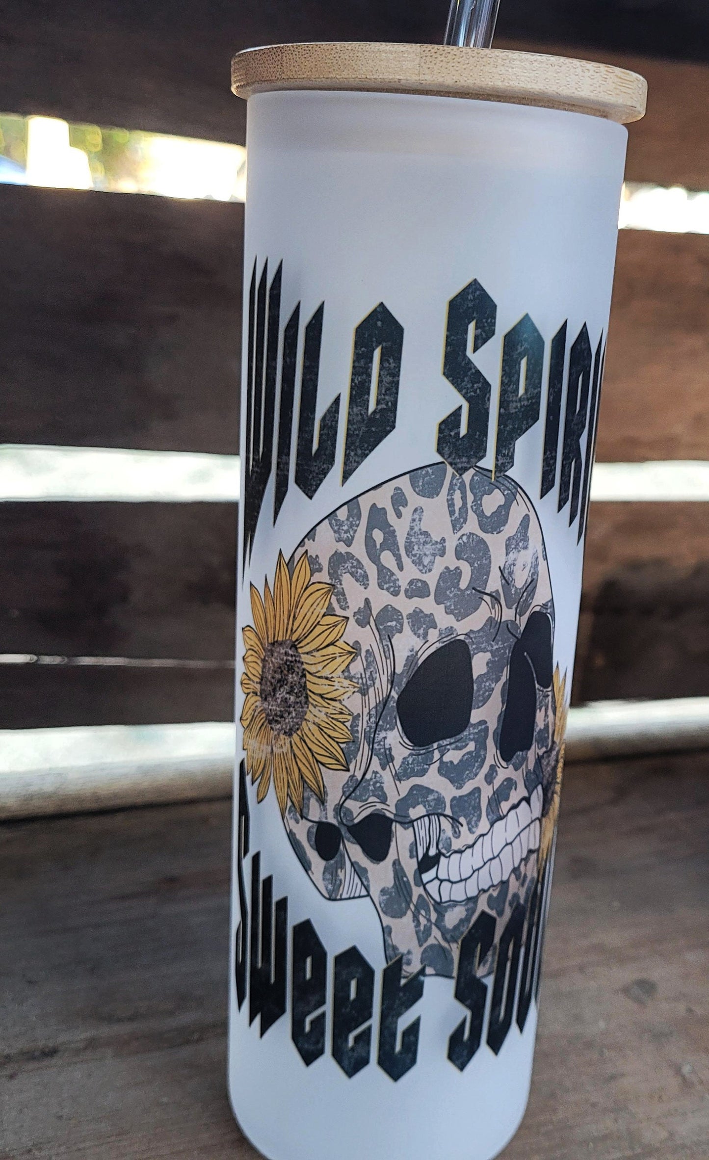 Wild Spirit Sweet Soul Frosted Glass Tumbler