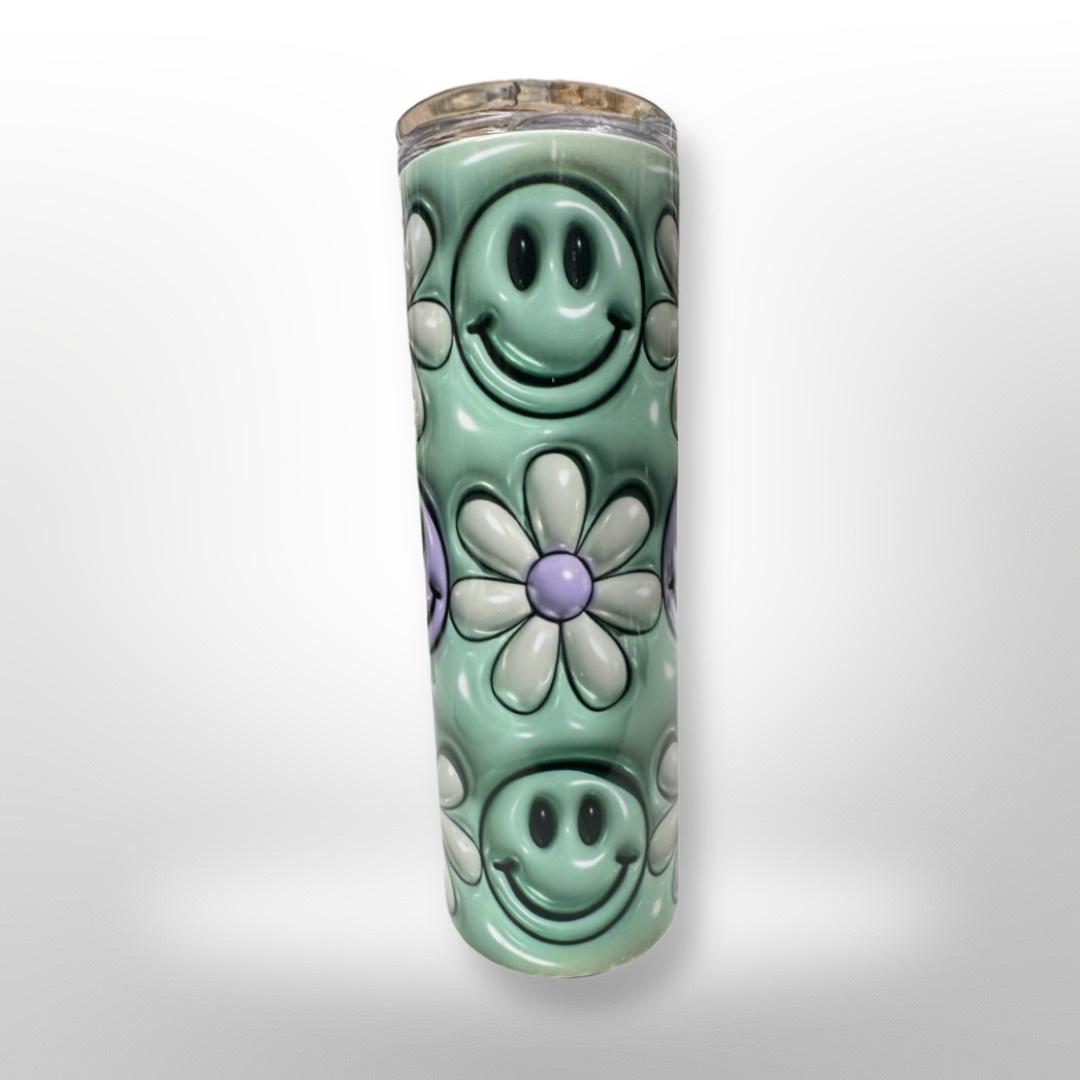 3d Smile Flower Tumbler