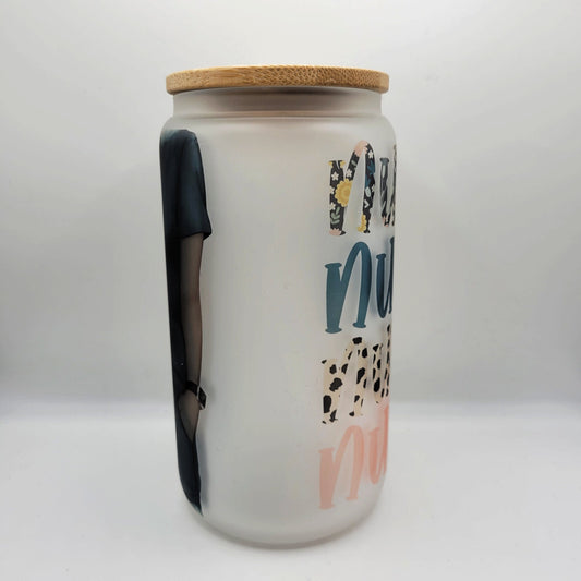 Brown Hair Blue Scrubs