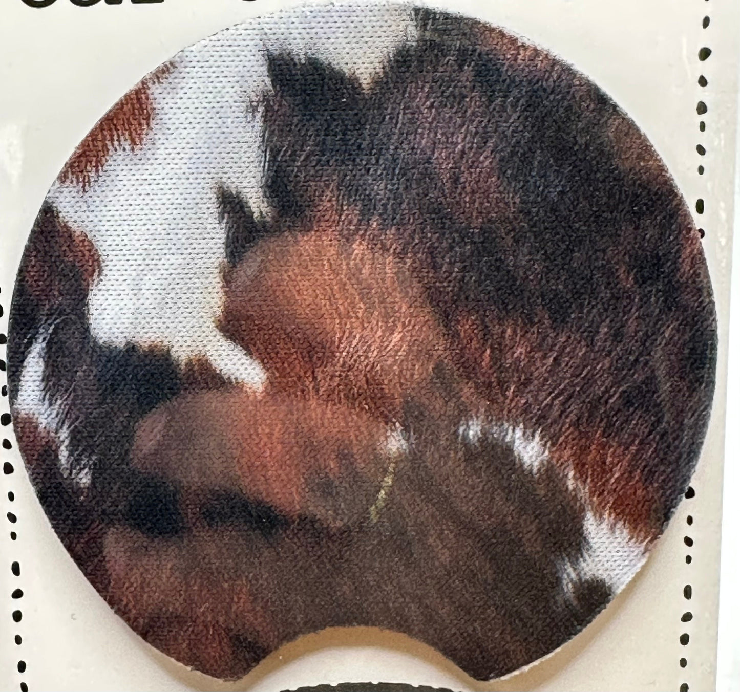Cowhide Car Coaster