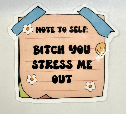 Note To Self Sarcastic Sticker