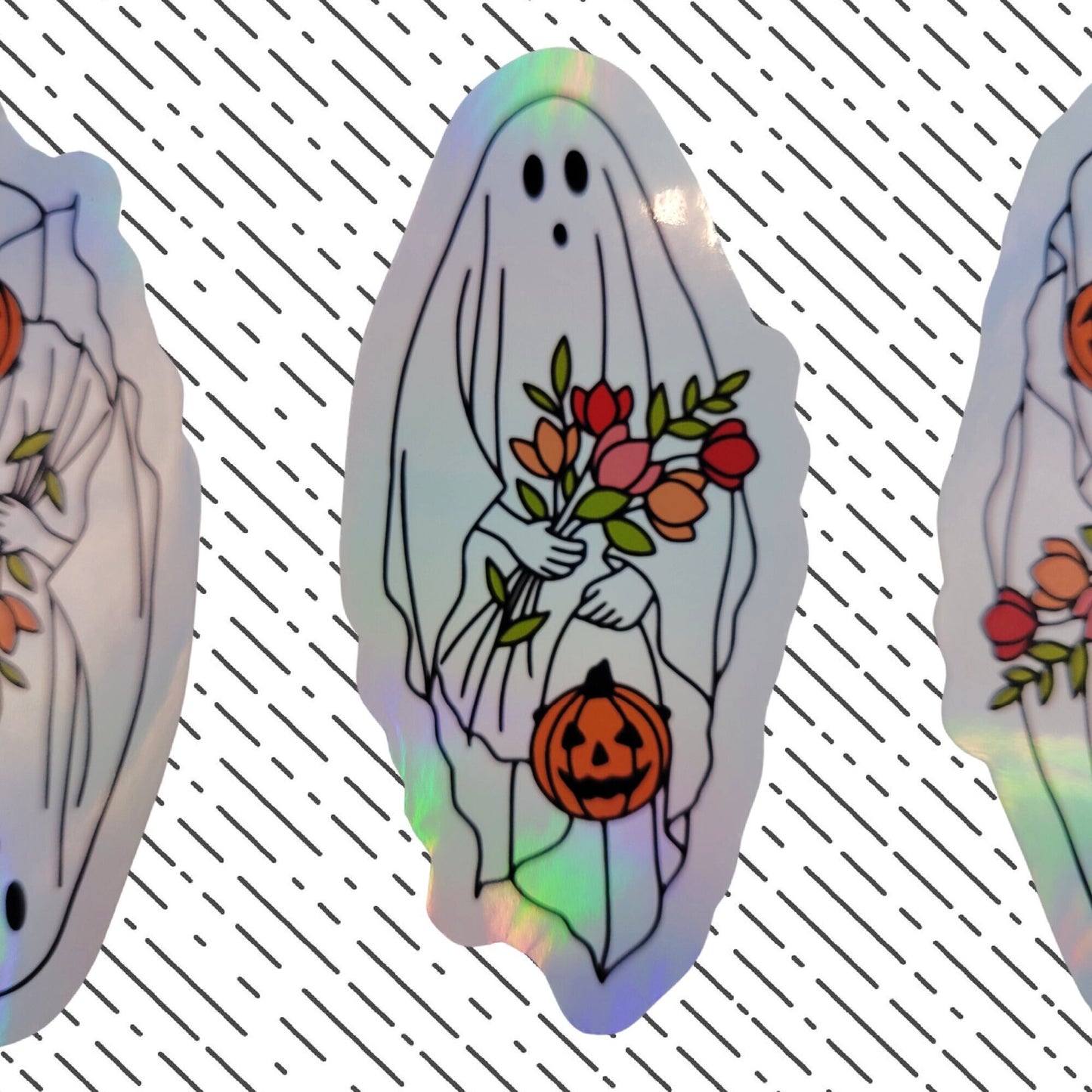 Sweet Treat Ghost Holographic Sticker