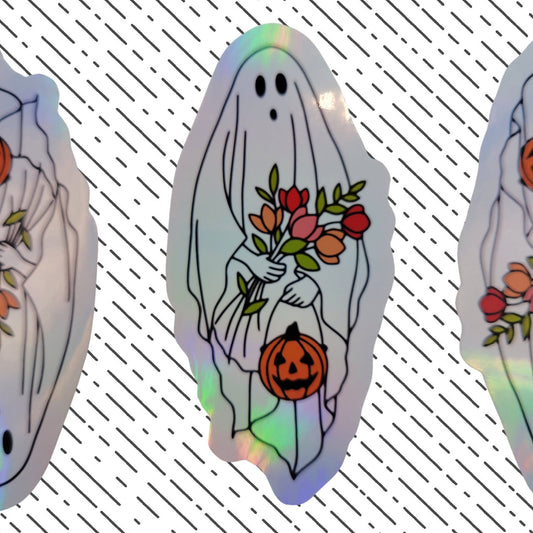 Sweet Treat Ghost Holographic Sticker