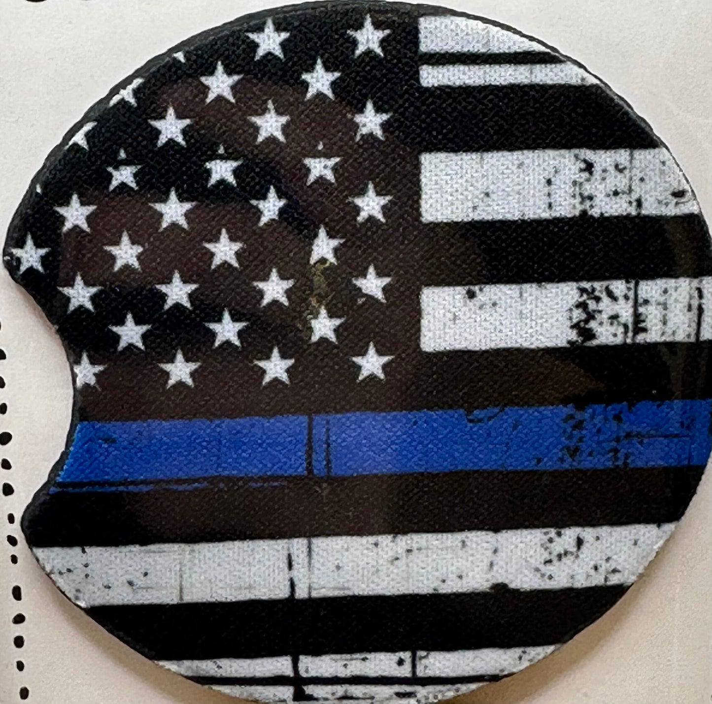 Back the Blue Car Coaster