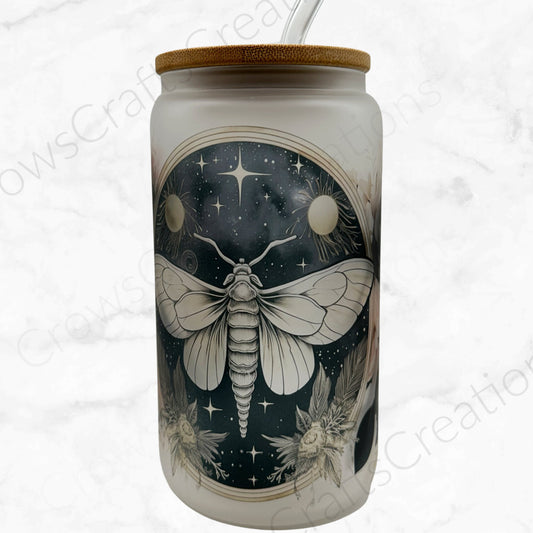 Mythical Moth Glass Cup