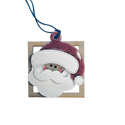Santa Box Christmas Ornament