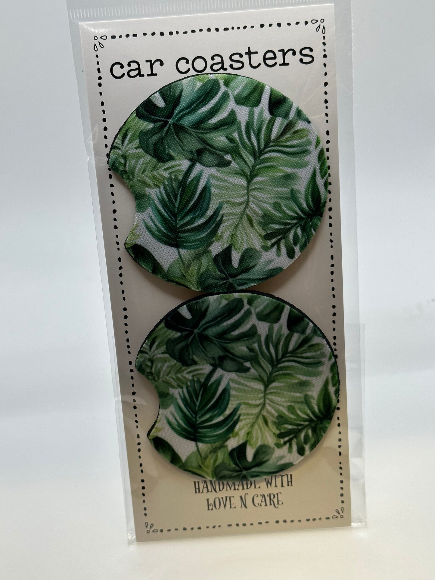 Jungle Leaves Car Coaster
