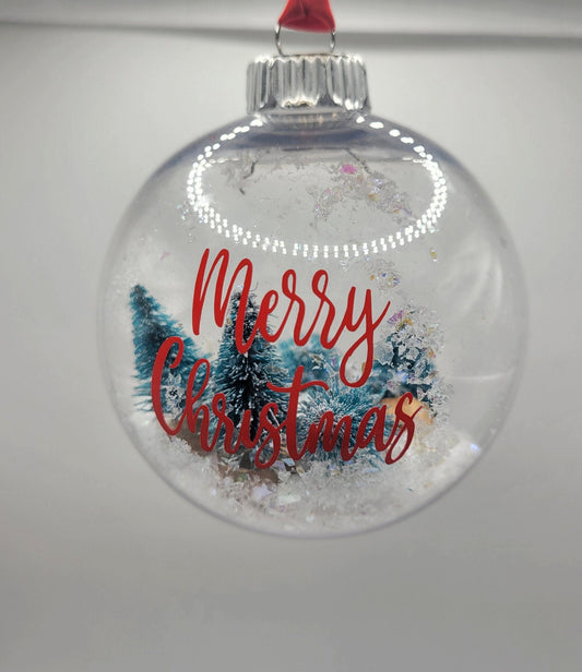 Merry Christmas Shaker Ornament