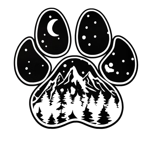 Puppy Paw Car Decal