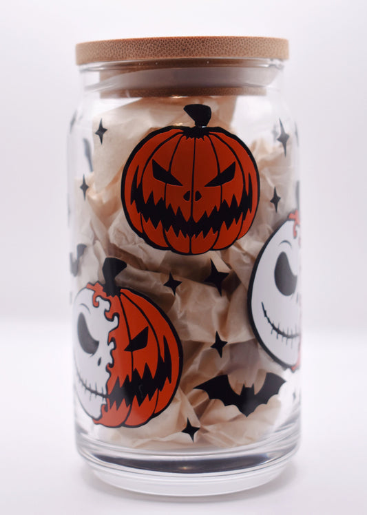 Pumpkin King Glass Cup