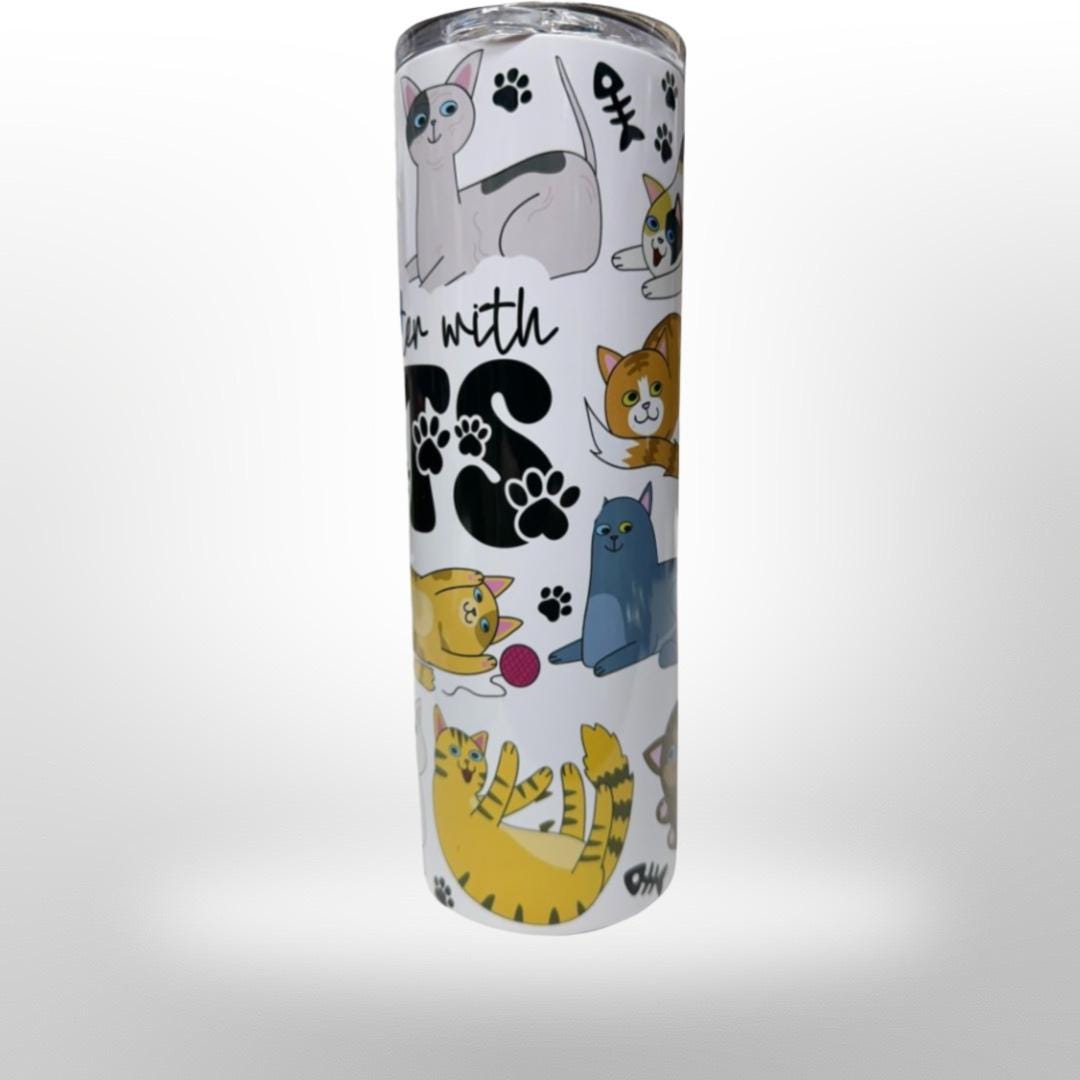 Life Is Better With Cats Tumbler