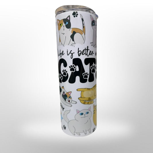 Life Is Better With Cats Tumbler