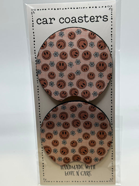 Daisy & Smiles Car Coaster