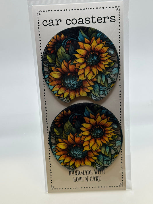Sunflower Car Coaster