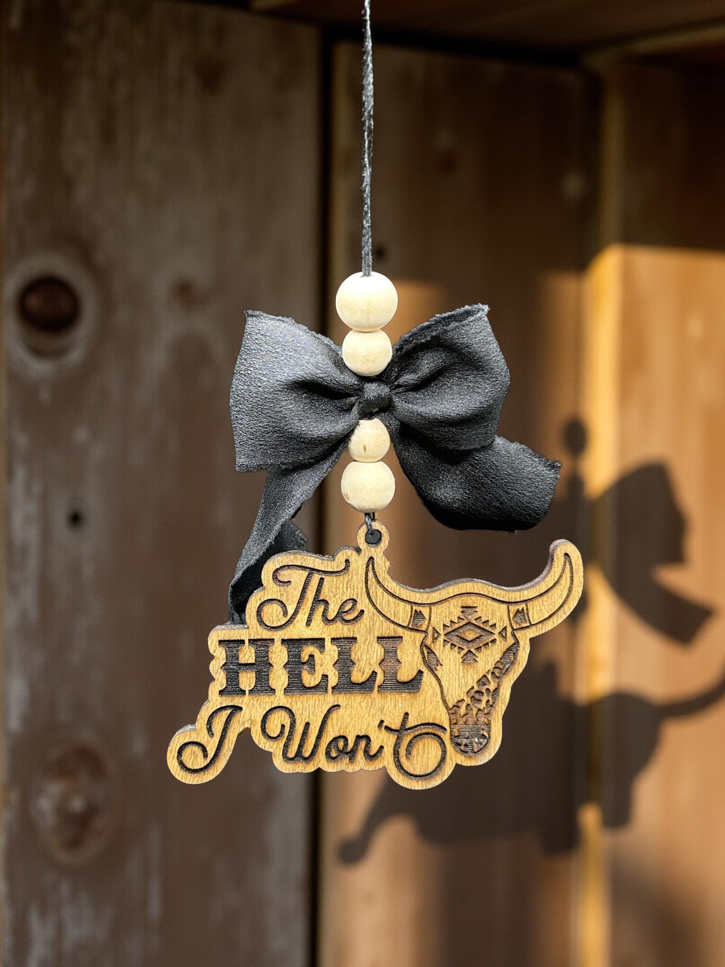 The Hell I Won't Car Charm